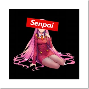 Zero Two Senpai Posters and Art